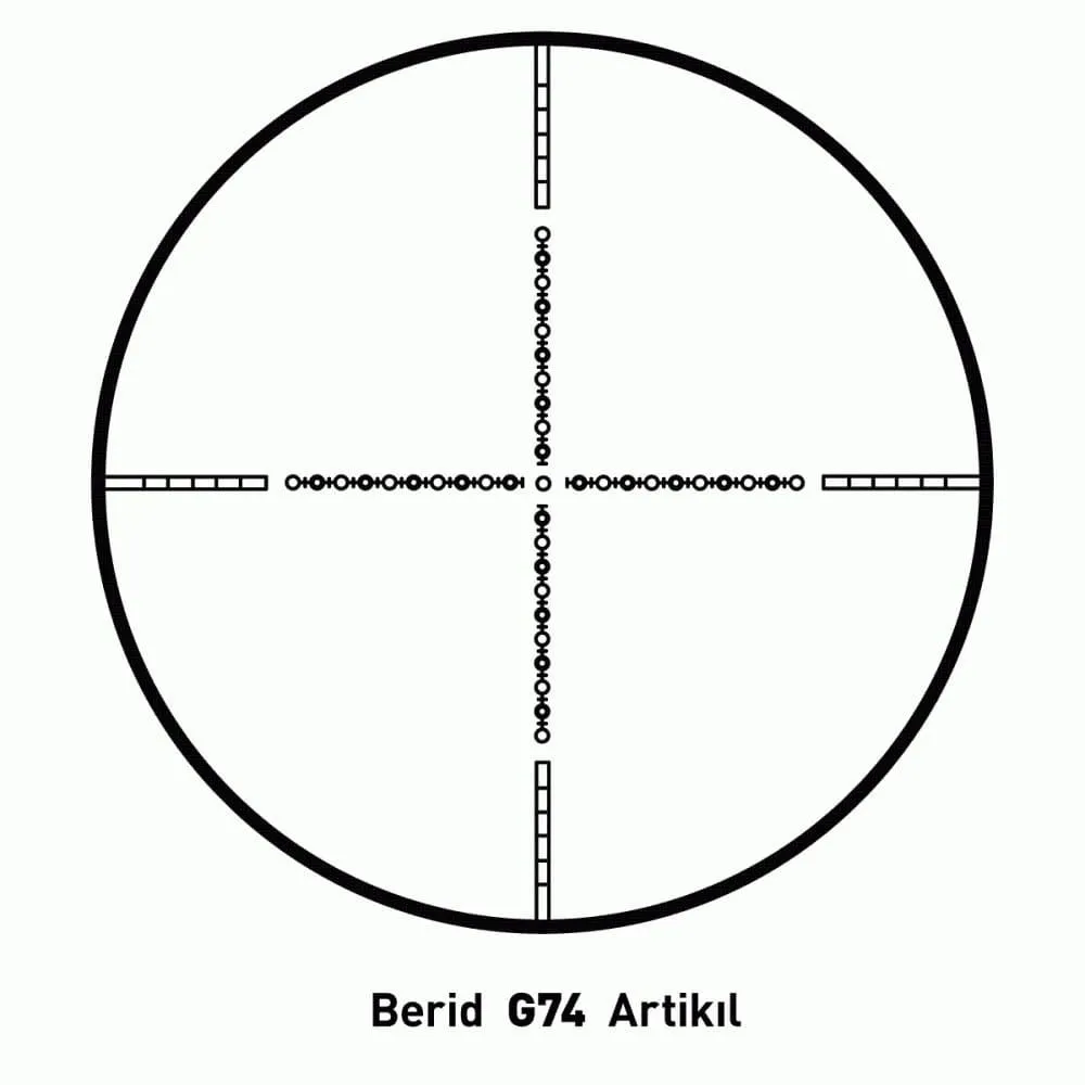 Berid 3-12x56 Geniş Açı Işıklı Artikıl Tüfek Dürbünü