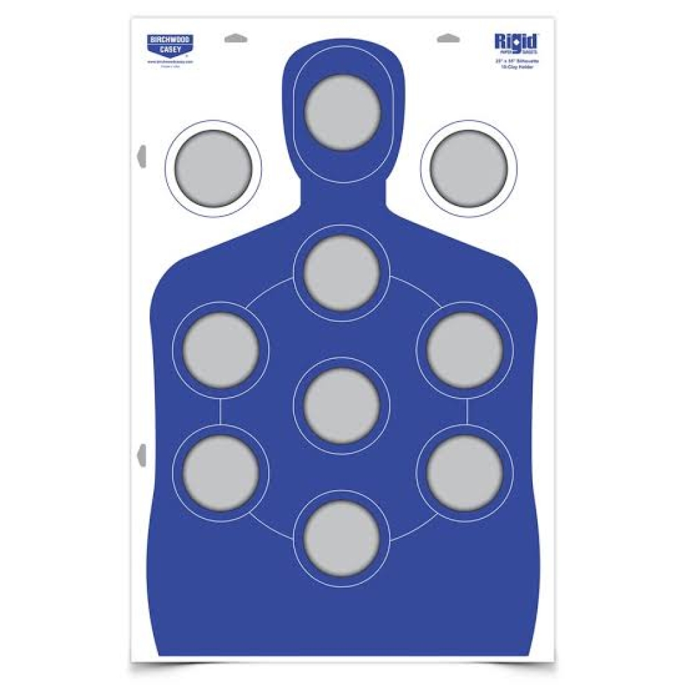 Birchwood Casey Rigid 23x35" Dayanıklı Karton Siluet Kil Hedef Tutucu (10'lu Clay Yuvalı)