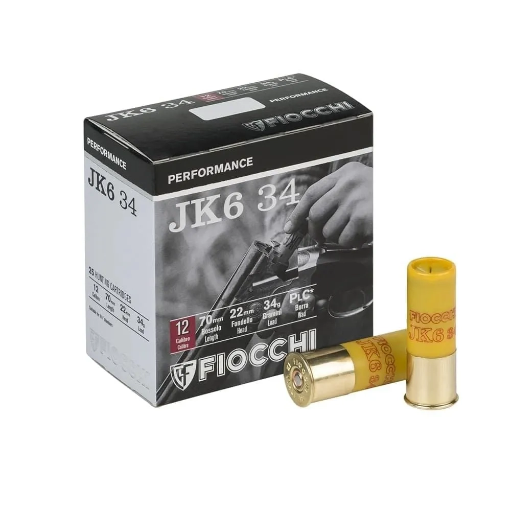 FIOCCHI PERFORMANCE JK6 34 12 Kalibre 34 Gr. No:6 Av Fişeği