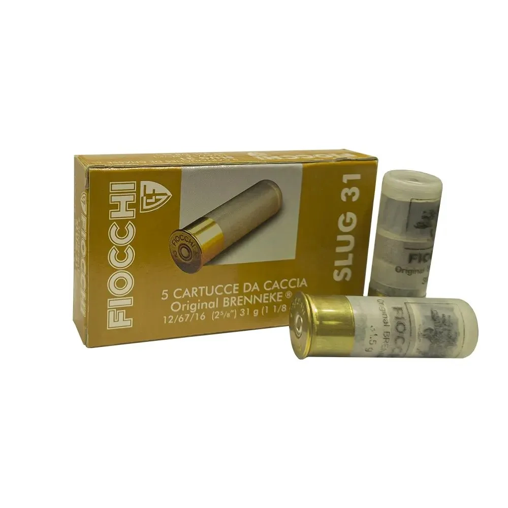FIOCCHI SLUG 31 12 Kalibre 31 Gr. Tek Kurşun Av Fişeği