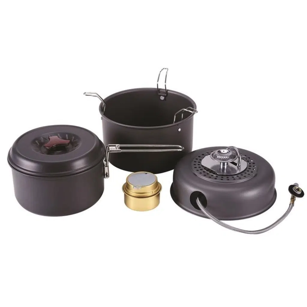 Freecamp Aluminium Cook Stove Set 201727 - Entegre Ocaklı Kamp Pişirme Seti