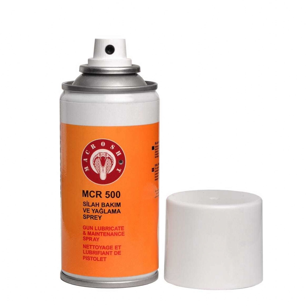 Macroshot MCR500 Silah Bakım ve Yağlama Spreyi - Koruyucu & Temizleyici Silah Yağı