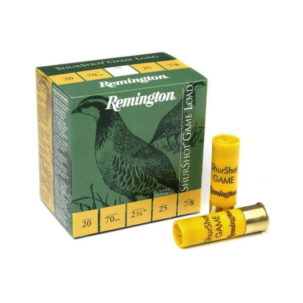 REMINGTON SHURSHOT GAME LOAD 20 Kalibre 25 Gr. No: 3 Av Fişeği