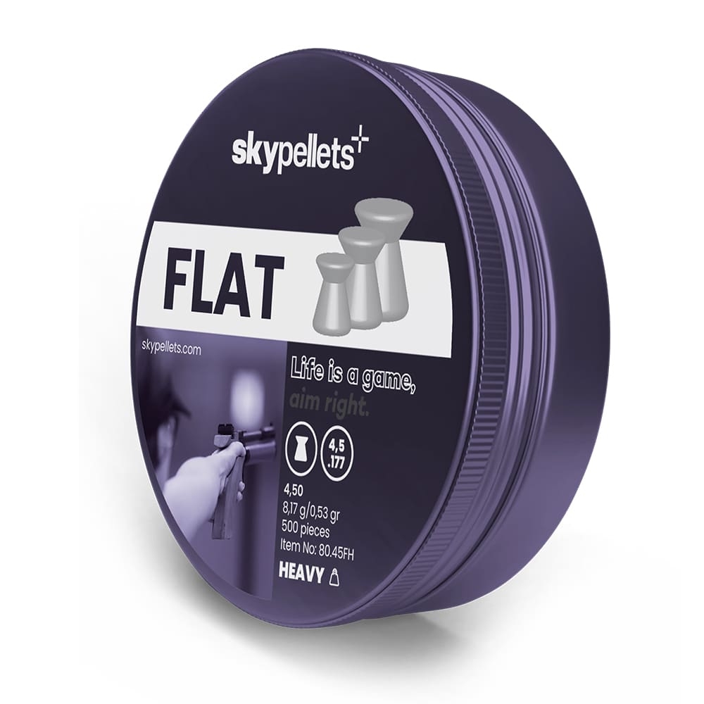 SKYPELLETS FLAT HEAVY 4.5mm 8.17gr. 500 Adet Havalı Saçma