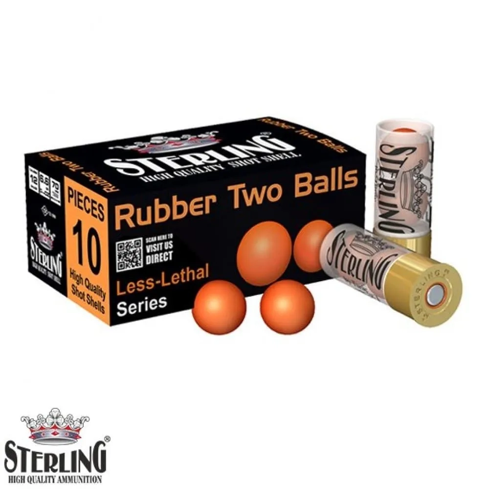 STERLING NON-LETHAL SERIES RUBBER 2 Top 12 Kalibre 14 Gr. Kauçuk Fişek