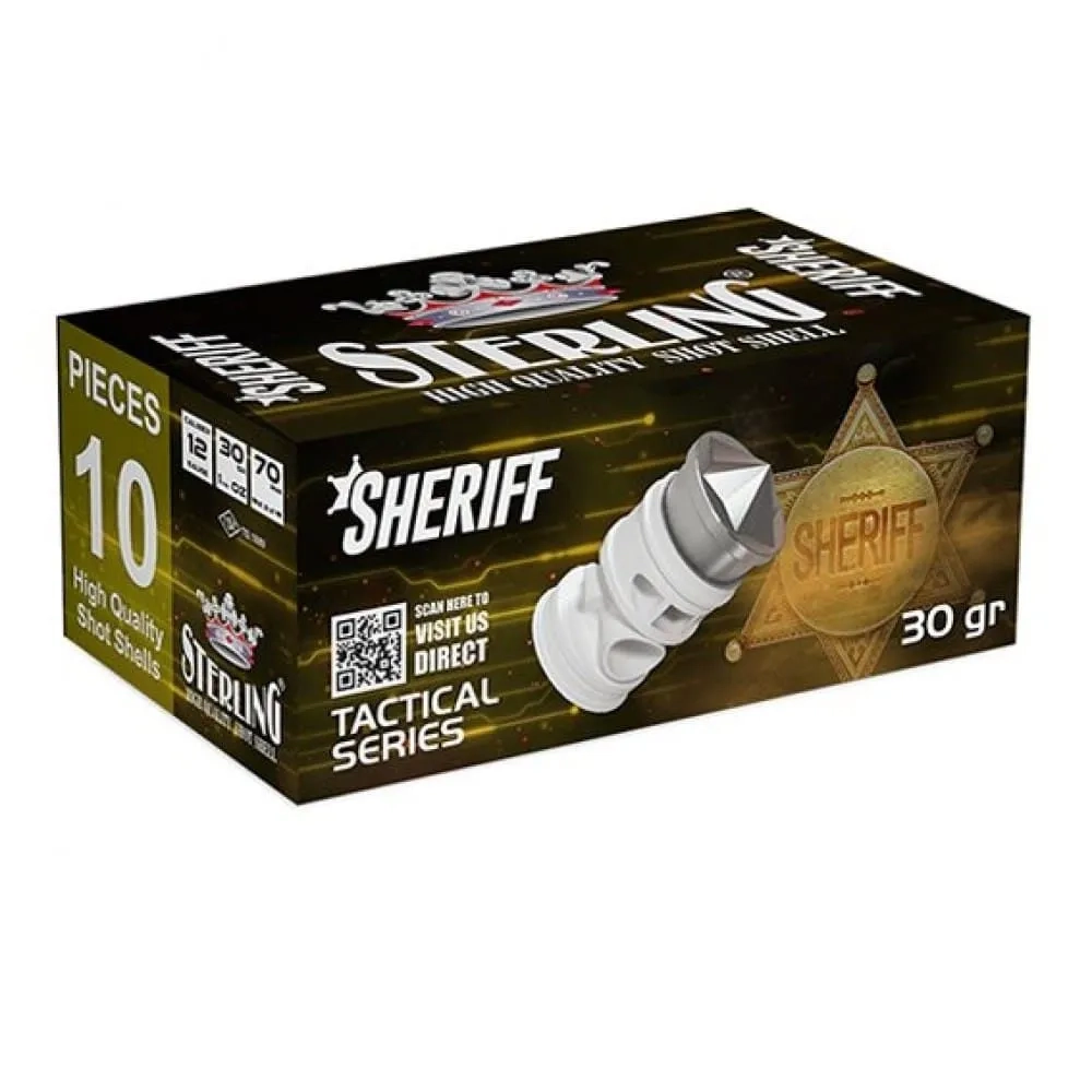 STERLING TACTICAL SERIES SHERIFF 12 Kalibre 30 Gr. Slug Taktikal Av Fişeği